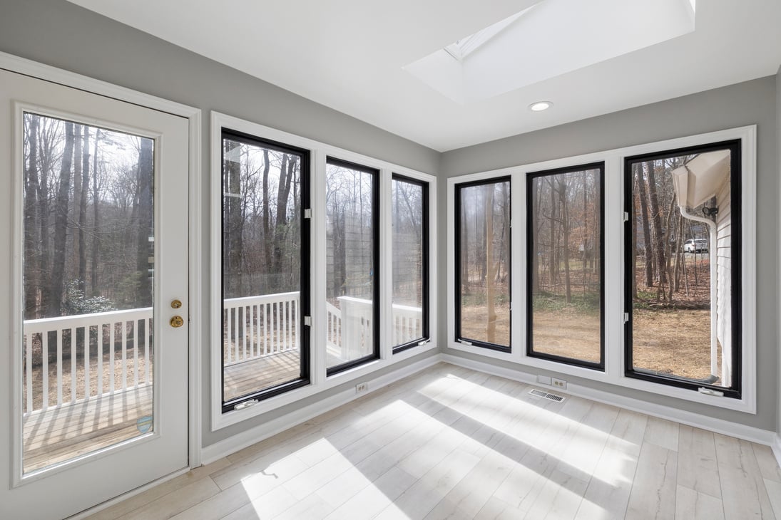 A Room with a Door and Glass Panels